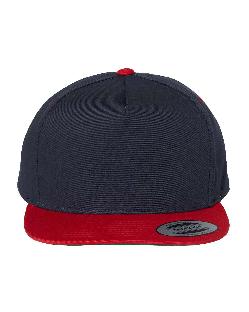 Five-PanelCottonTwillSnapbackCap-navyred_2