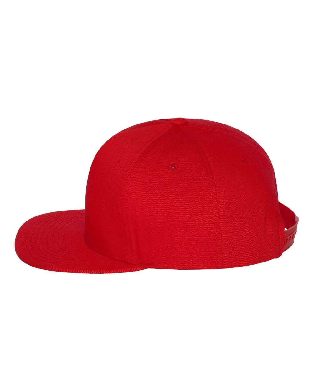 Five-PanelCottonTwillSnapbackCap-red