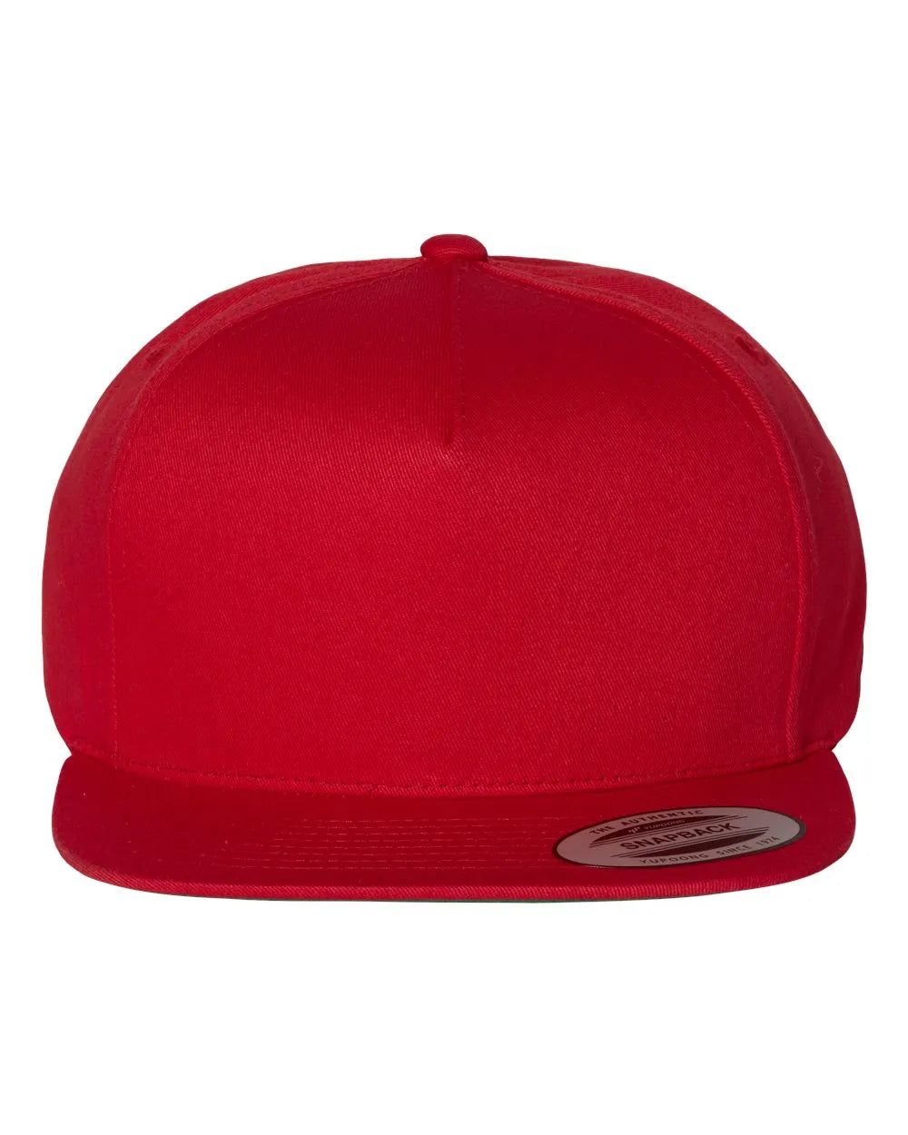 Five-PanelCottonTwillSnapbackCap-red_2