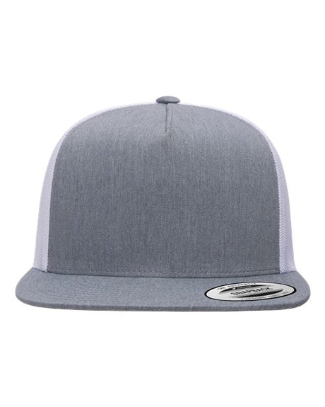 Five-Panel_Classic_Trucker_Cap_- heather/ white