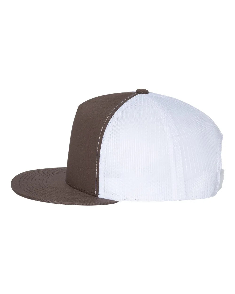 Five-Panel Classic Trucker Cap Brown White_2