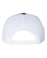 Five-Panel Classic Trucker Cap Brown White_3