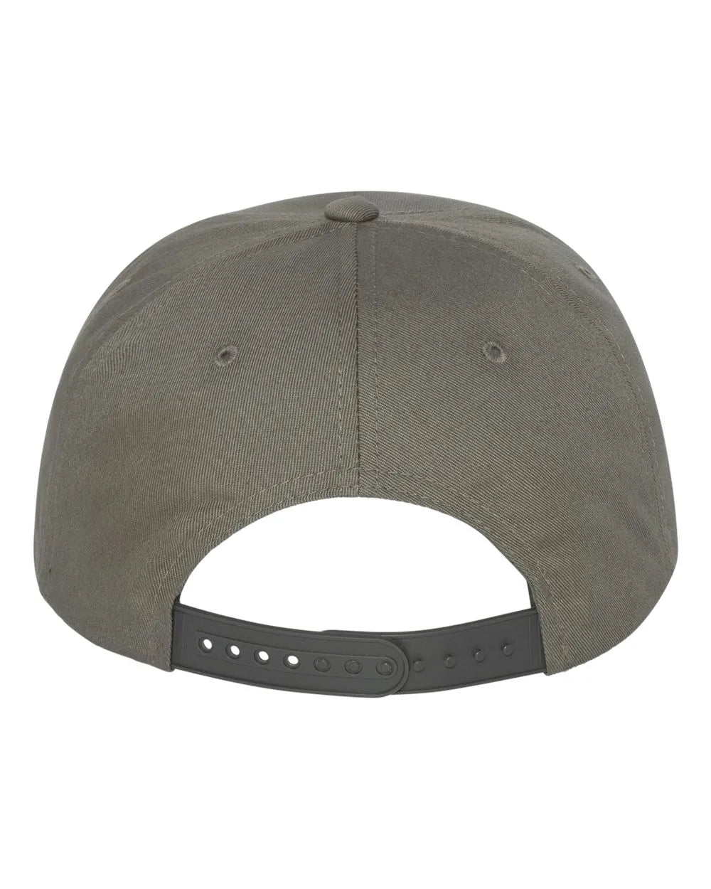 Five-Panel Cotton Twill Snapback Cap Dark Grey_2