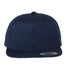 Five-Panel Cotton Twill Snapback Cap Navy