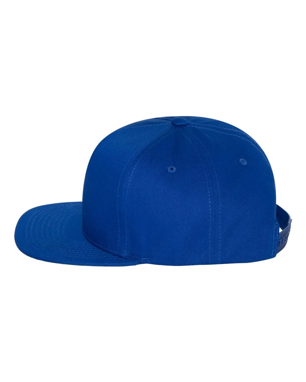 Five-Panel Cotton Twill Snapback Cap Royal Blue_1