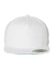 Five-Panel Cotton Twill Snapback Cap White_1