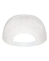 Five-Panel Cotton Twill Snapback Cap White_3