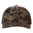 Five-Panel Printed Trucker Cap Bark Duck Camo/ Brown