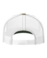 Five-Panel Printed Trucker Cap Green Camo/ White_2