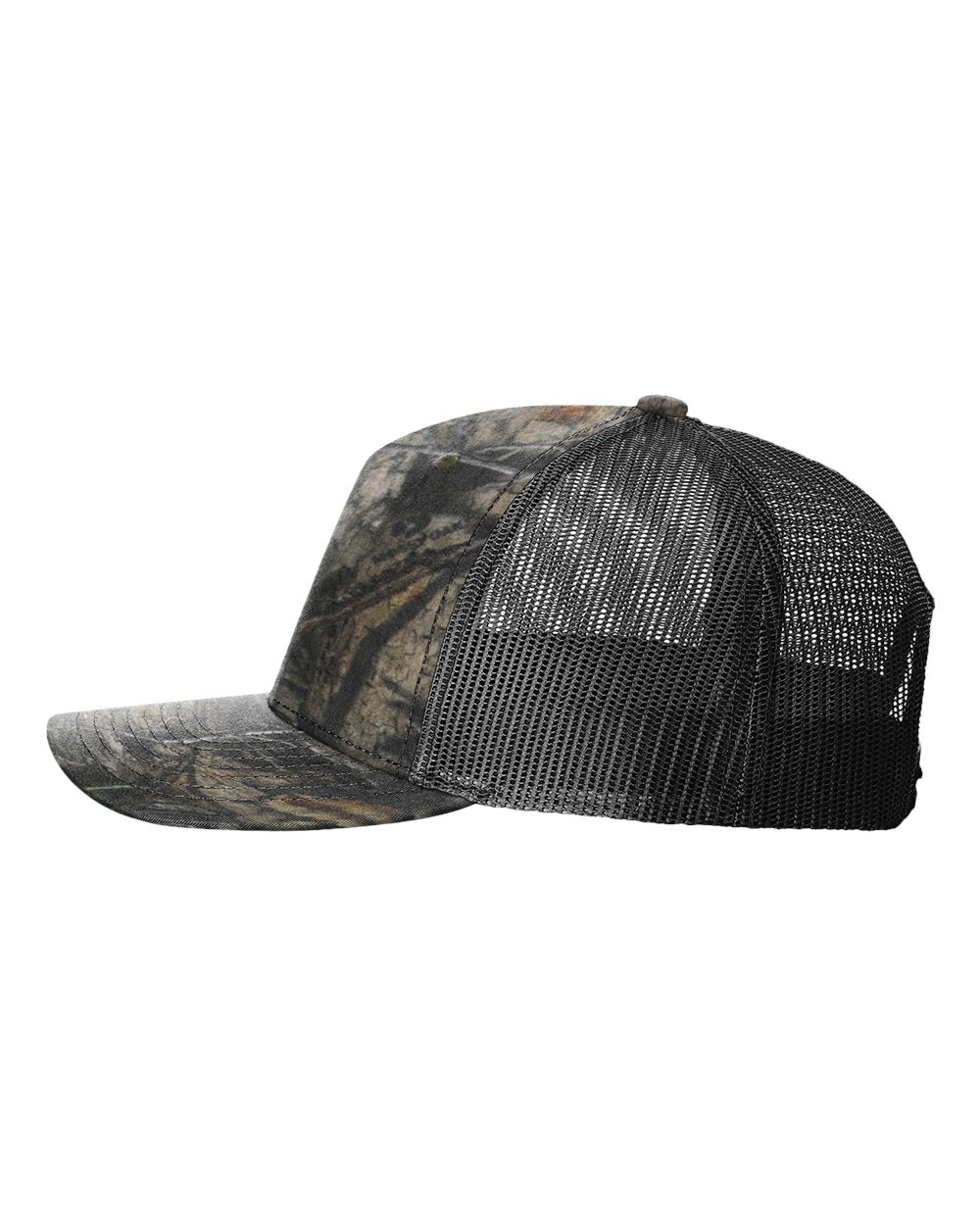 Five-Panel Printed Trucker Cap Mossy Oak Country Dna/ Black_1