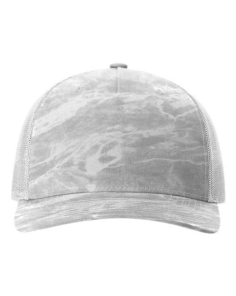 Five-Panel Printed Trucker Cap Mossy Oak Elements Bonefish/ Light Grey