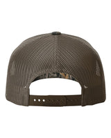 Five-Panel Printed Trucker Cap Mossy Oak Habitat/ Brown_2