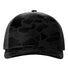 Five-Panel Printed Trucker Cap Sable Duck Camo/ Black