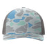 Five-Panel Printed Trucker Cap Saltwater Duck Camo/ Charcoal