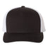 Five-Panel Retro Trucker Cap Black White_1