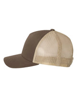 Five-Panel Retro Trucker Cap Brown Khaki_2