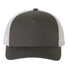 Five-Panel Retro Trucker Cap Charcoal White_1