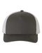 Five-Panel Retro Trucker Cap Charcoal White_1