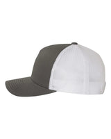 Five-Panel Retro Trucker Cap Charcoal White_2