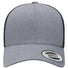 Five-Panel Retro Trucker Cap Heather Black_1