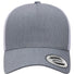 Five-Panel Retro Trucker Cap Heather White_1