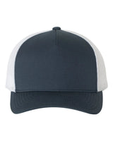 Five-Panel Retro Trucker Cap Navy White_1