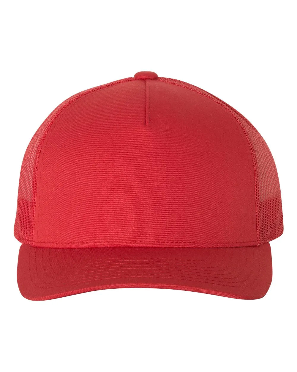 Five-Panel Retro Trucker Cap Red_1