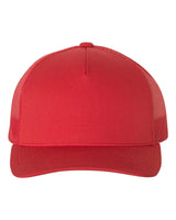 Five-Panel Retro Trucker Cap Red_1