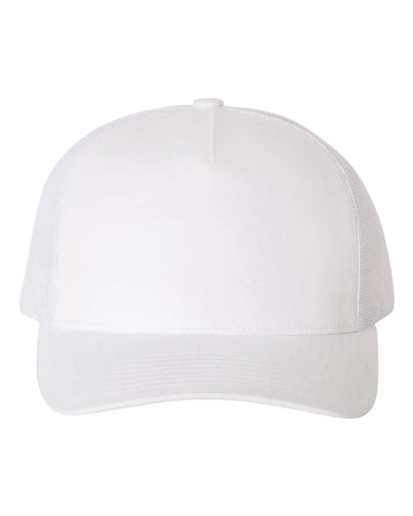 Five-Panel Retro Trucker Cap White_1