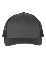 Five-Panel Trucker Cap - charcoal/ black