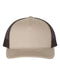 Five-Panel Trucker Cap - khaki/ coffee