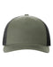 Five-Panel Trucker Cap - loden green/ black