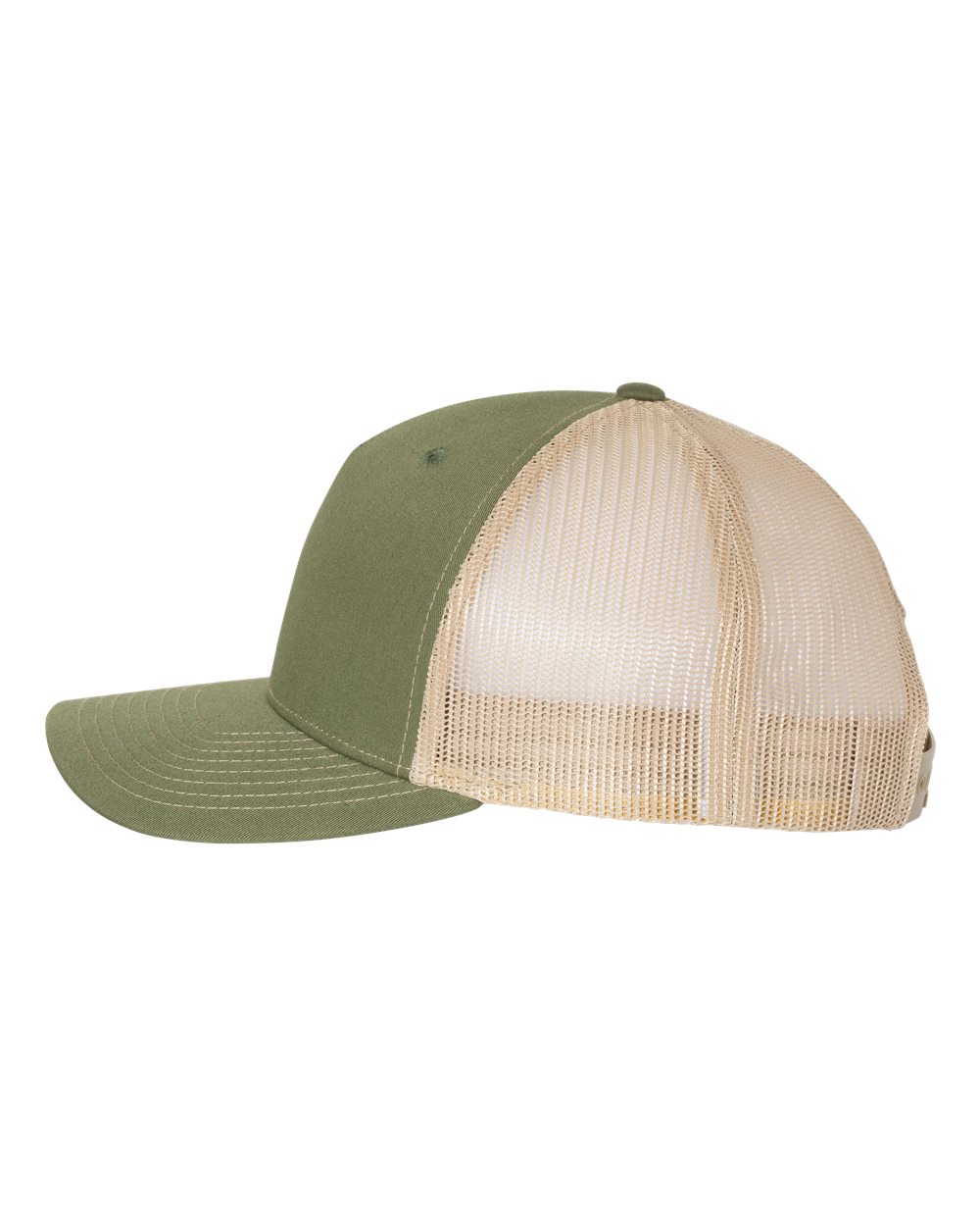 Five-Panel Trucker Cap Army Olive Green/ Tan_1