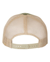 Five-Panel Trucker Cap Army Olive Green/ Tan_2