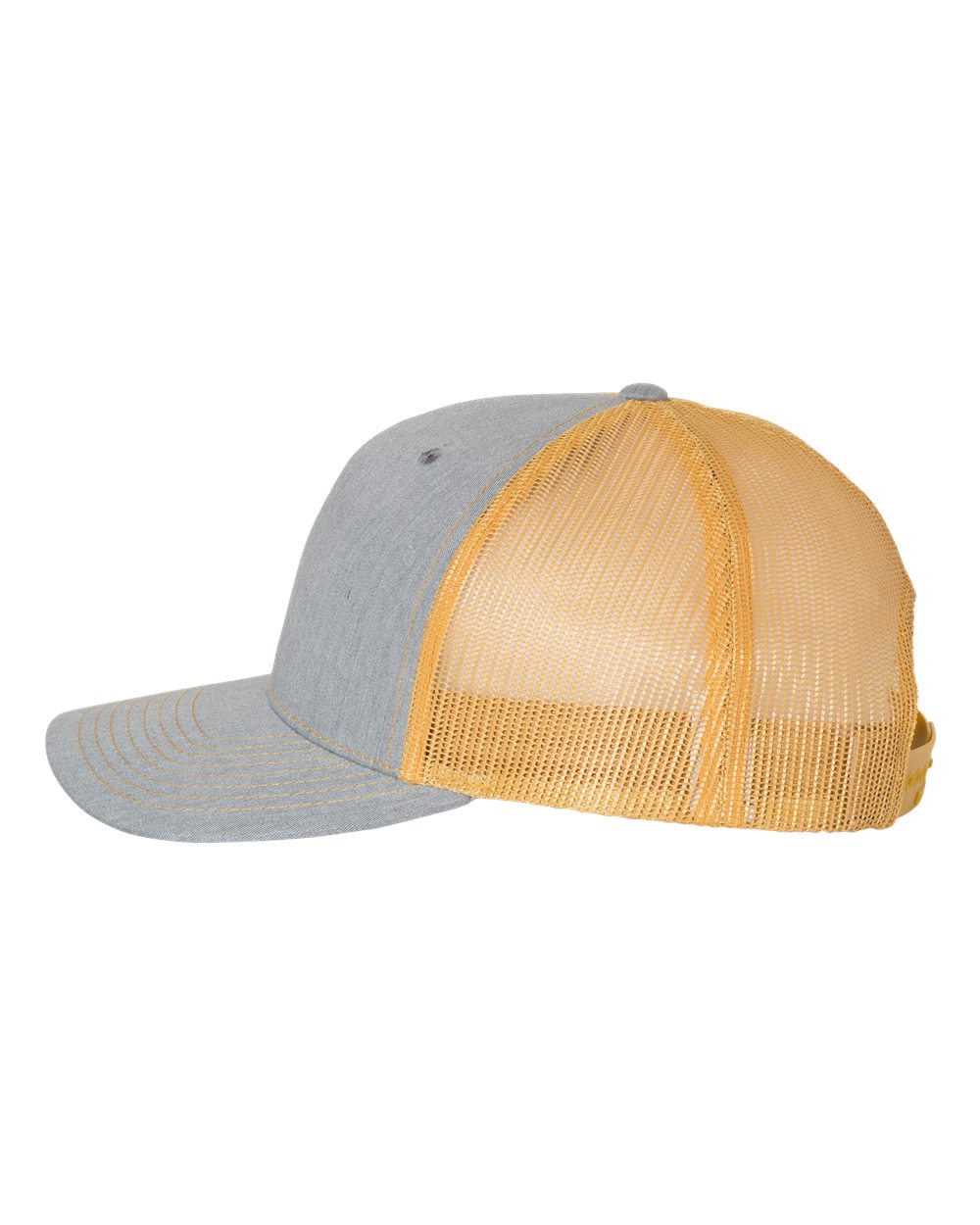 Five-Panel Trucker Cap Heather Grey/ Amber Gold_1