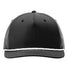 Five Panel Classic Rope Cap Black/ White