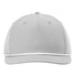 Five Panel Classic Rope Cap Light Grey/ White