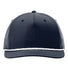 Five Panel Classic Rope Cap Navy/ White