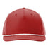 Five Panel Classic Rope Cap Red/ White
