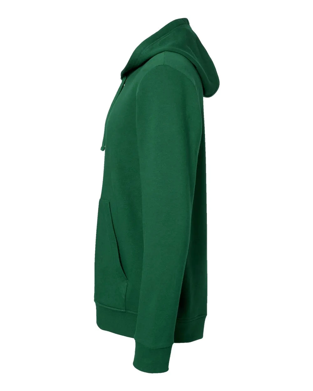Fleece Hooded Sweatshirt Collegiate Green - 5