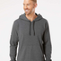 Fleece Hooded Sweatshirt Dark Grey Heather - 1
