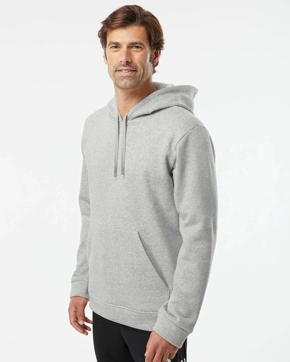 Fleece Hooded Sweatshirt Grey Heather - 2