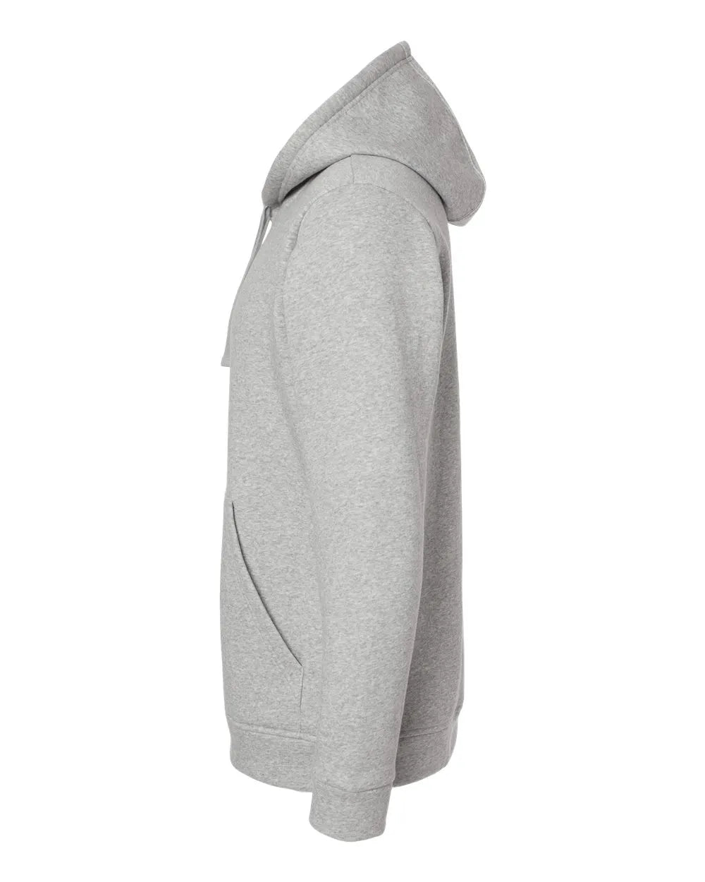 Fleece Hooded Sweatshirt Grey Heather - 5