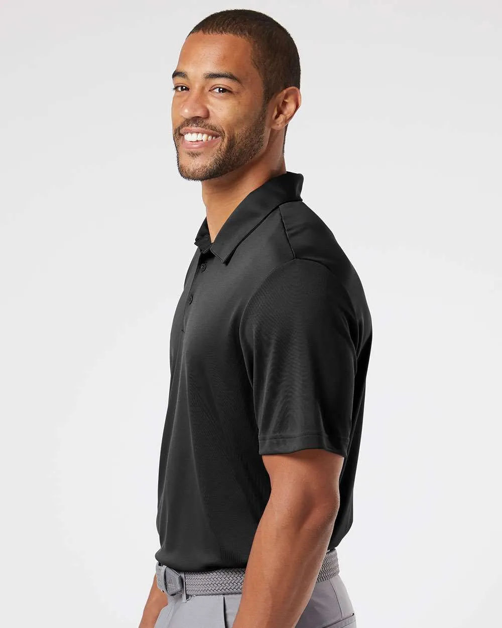 Floating 3-Stripes Polo black/ white_1