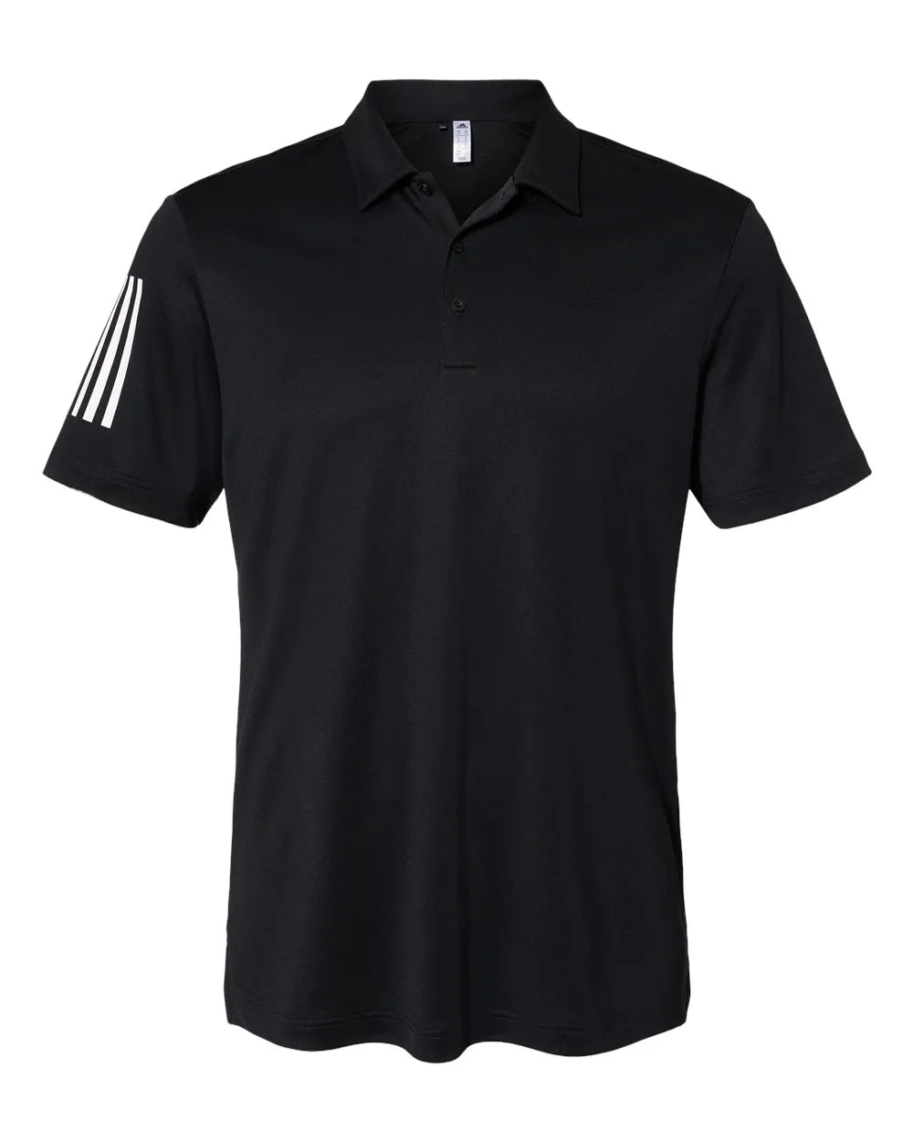 Floating 3-Stripes Polo black/ white_3