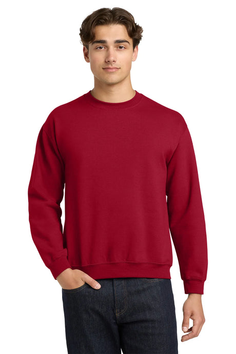 Gildan® - Heavy Blend™ Crewneck Sweatshirt.  18000 Cardinal Red_1