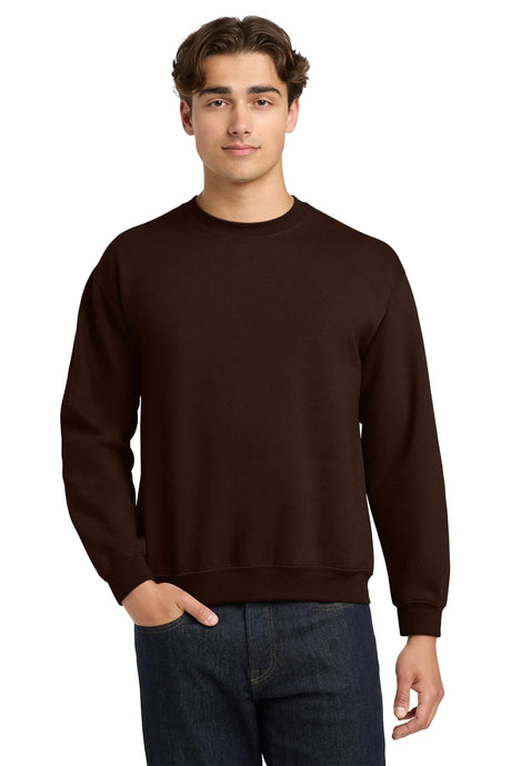 Gildan® - Heavy Blend™ Crewneck Sweatshirt.  18000 Chocolate_1