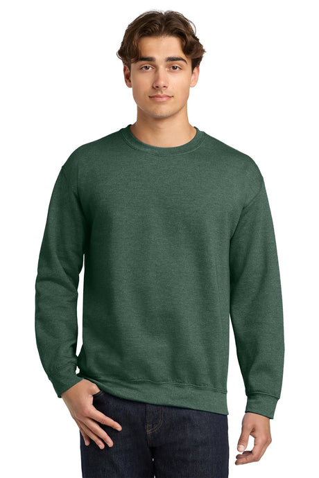 Gildan® - Heavy Blend™ Crewneck Sweatshirt.  18000 Heather Dark Green_1