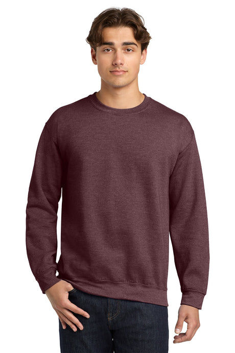 Gildan® - Heavy Blend™ Crewneck Sweatshirt.  18000 Heather Dark Maroon