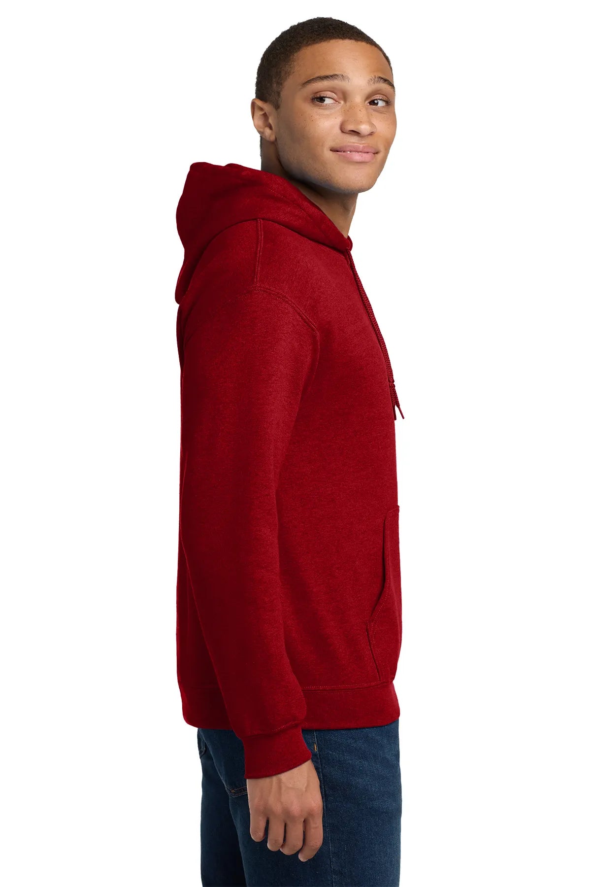 Gildan® - Heavy Blend™ Hooded Sweatshirt.  18500 Antique Cherry Red_3